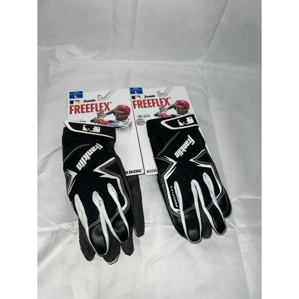 Lot 2 pair New Franklin Freeflex Youth L large baseball batting gloves